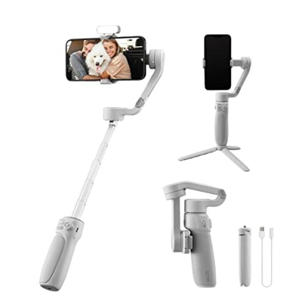 Zhiyun Smooth Q4 Gimbal Stabilizer, Built-in Extension Rod, Portable and Foldable, Vlogging Stabilizer, YouTube TikTok Video