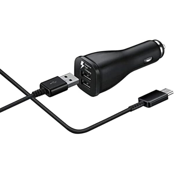 SAMSUNG Super Fast Dual Car Charger (45W+15W) Two Ports EP-L5300XBEGWW Black