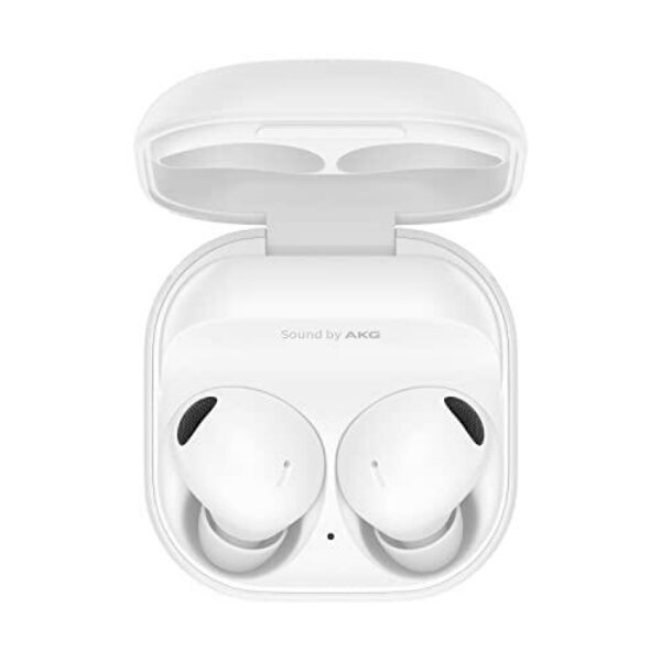 Samsung Galaxy Buds2 Pro Bluetooth Earbuds, True Wireless, Noise Cancelling, Charging Case, Quality Sound, Water Resistant, White (UAE Version)