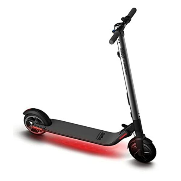 Ninebot by Segway ES2 Kick Scooter - High Performance, 8-Inch Front and 7.5-Inch Back tires, up to 15.5 Mile Range, 15.5mph Top Speed, Cruise Control, Mobile App Connectivity - Black