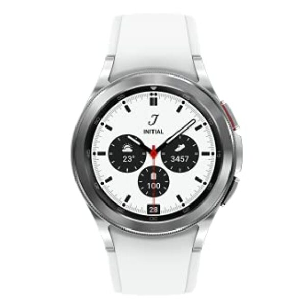 Samsung Galaxy Watch4 Classic 42Mm Bluetooth Smartwatch, Silver, Sm-R880Nzsamea