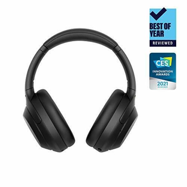 Sony WH-1000XM4 Wireless Industry Leading Noise Canceling Overhead Headphones with Mic for Phone-Call and Alexa Voice Control, Black