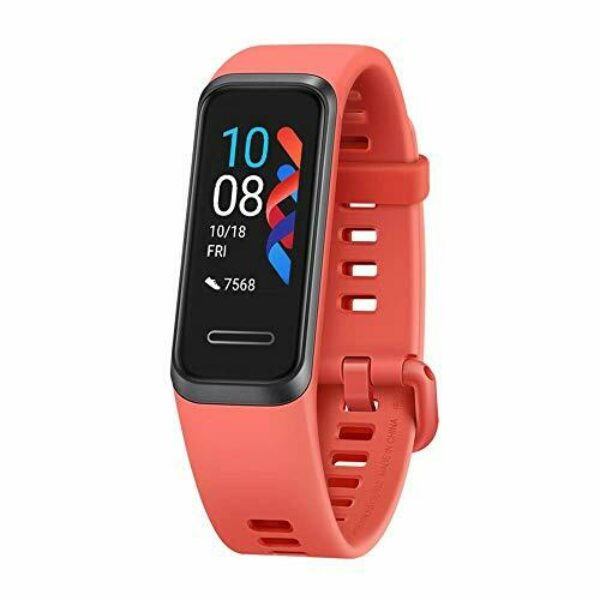 HUAWEI Band 4 Smart Band, Fitness Activities Tracker with 0.96" Color Screen, 24/7 Continuous Heart Rate Monitor, Sleep Tracking, 5ATM Waterproof, up to 6 Days of Usage Time, Amber sunrise