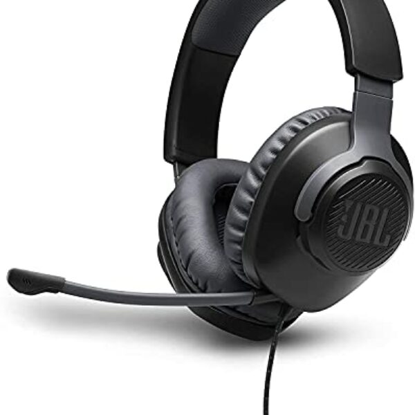 JBL Quantum 100 - Wired Over-Ear Gaming Headphones - Black NEW Version