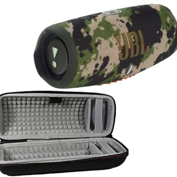 JBL Charge 5 - Portable Bluetooth Speaker with Exclusives Hardshell Travel Case with IP67 Waterproof and USB Charge Out (Camouflage)