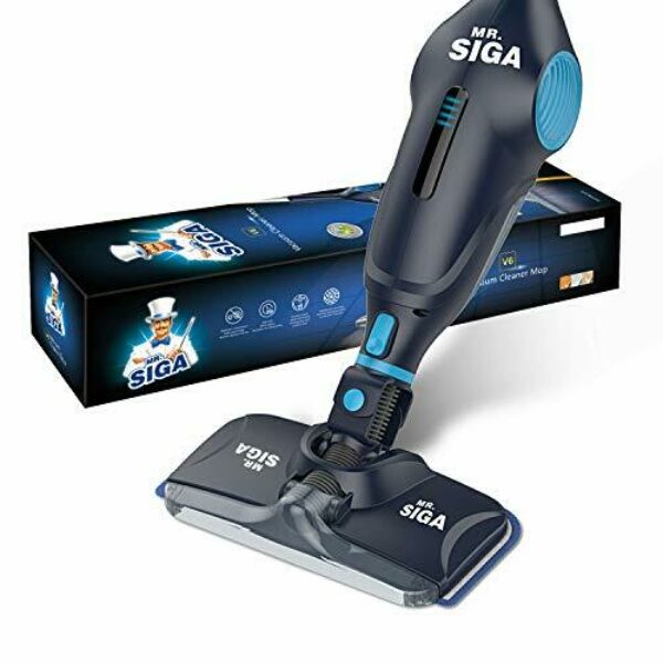 MR.SIGA 3 in 1 Cordless Lightweight Vacuum Cleaner Mop, Rechargeable 2500 mAh Lithium Battery Powered, including 2 Filters, 2 Microfiber Mop Cloths and 2 Dry Sweeping Pads