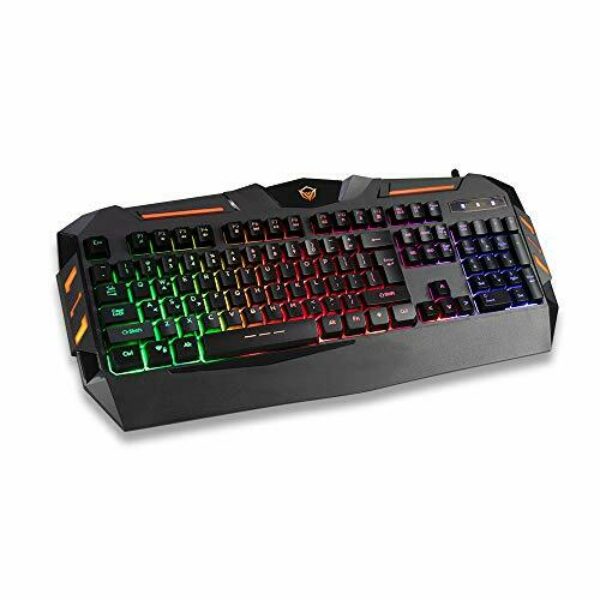 Meetion 4 in 1 C-500 PC Backlight USB Ergonomic Gaming Mouse Rainbow Keyboard and Mouse Pad Combo