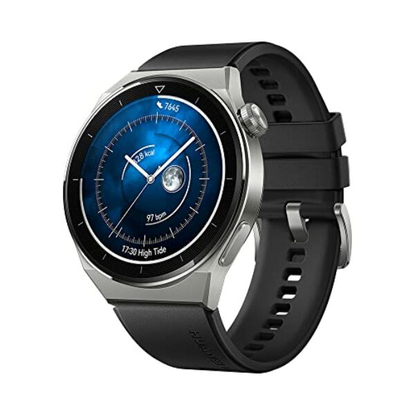 HUAWEI WATCH GT 3 Pro Smartwatch - Fitness Tracker and Health Monitor with Heart Rate, ECG & Blood Oxygen Monitoring - Long Lasting Battery Up to 2 Weeks - Sapphire Watch Dial - Bluetooth - 46" Black