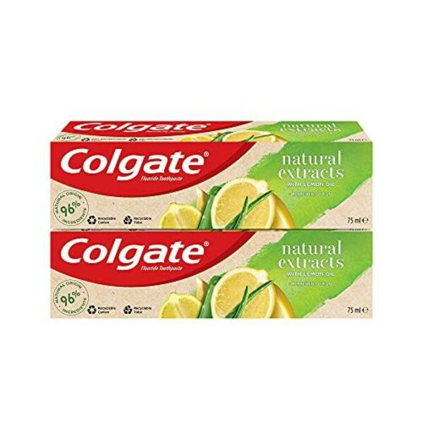 Colgate Natural Extracts Ultimate Fresh With Lemon And Aloe Vera Toothpaste 75Ml Pack Of 2