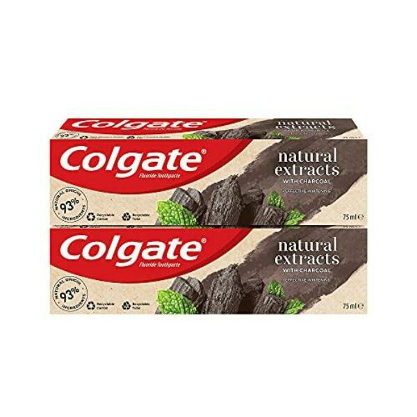 Colgate Natural Extracts Deep Clean With Activated Charcoal Toothpaste 75Ml Pack Of 3