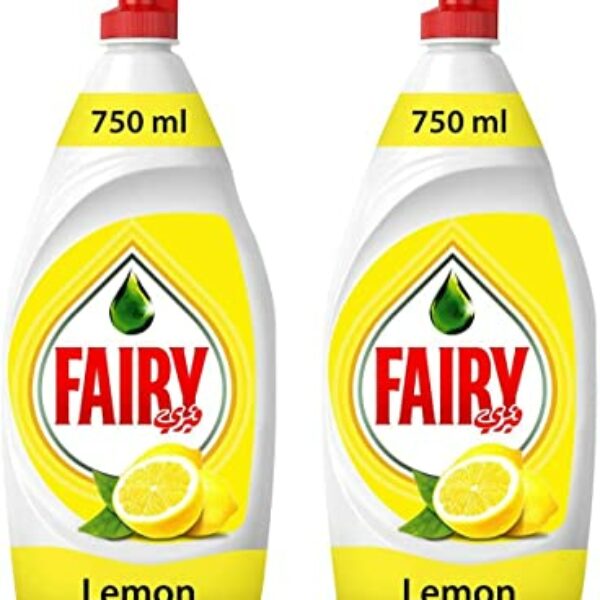 Fairy Lemon Dish Washing Liquid Soap 750 ml Pack of 2