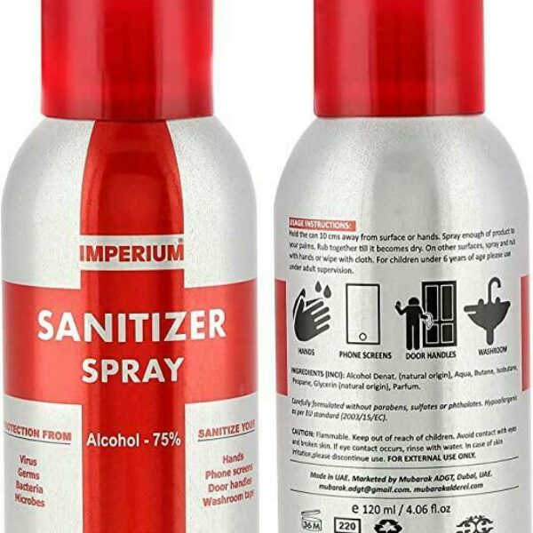 HANDY HAND SANITIZER IN SIZE OF 120 ML X 6 PCS BY IMPERIUM