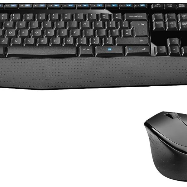 Logitech MK345 Wireless Combo Full-Sized Keyboard with Palm Rest and Comfortable Right-Handed Mouse, 2.4 GHz Wireless USB Receiver, Compatible with PC, laptop - Black