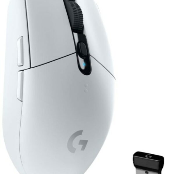 Logitech G305 Light speed Wireless Gaming Mouse, Hero Sensor, 12,000 Dpi, Lightweight, 6 ProgRAMmable Buttons, 250H Battery Life, On-Board Memory, Compatible With Pc / Mac White