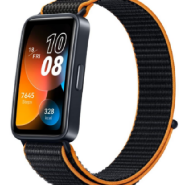 HUAWEI Band 8 Smart Watch, Ultra-thin Design, Scientific Sleeping Tracking, 2-week battery life, Compatible with Android & iOS, 24/7 Health Management, Vibrant orange