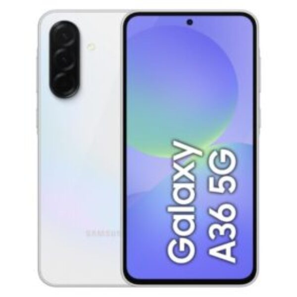 Samsung Galaxy A36 5G, Android Smartphone, 256GB Storage, 8GB RAM, Awesome White, 6x OS Upgrades, Large Display, Octa-Core Processor (UAE Version)