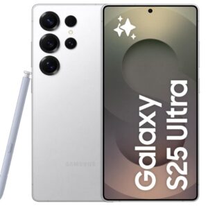 Samsung Galaxy S25 Ultra AI Phone, 512GB Storage, 12GB RAM, Titanium Whitesilver, Android Smartphone, 200MP Camera, S Pen, Long Battery Life (UAE Version)